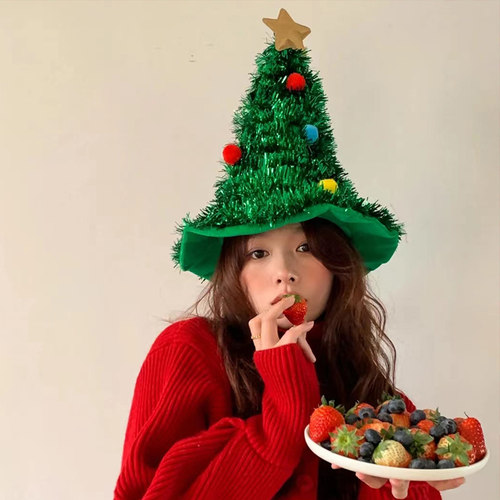 圣诞节圣诞树摆件帽子