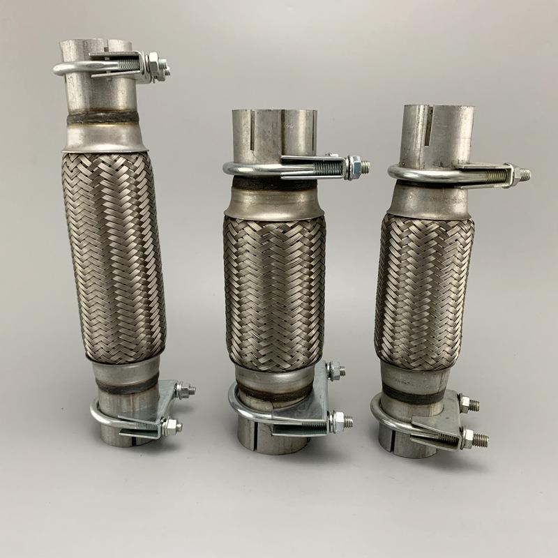 免焊接汽车货车排气管软连接消声器四层加厚波纹管送卡箍金属软管