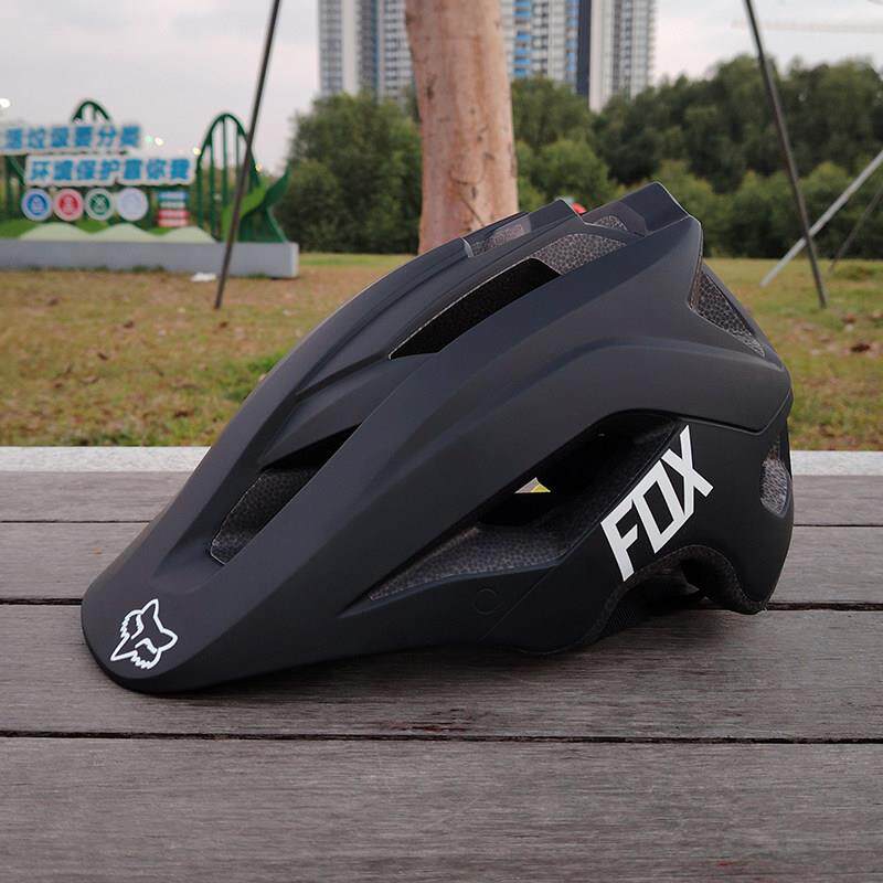 FOX安全帽登山车越野自行车头盔男半盔一体成型通用青少年骑行头