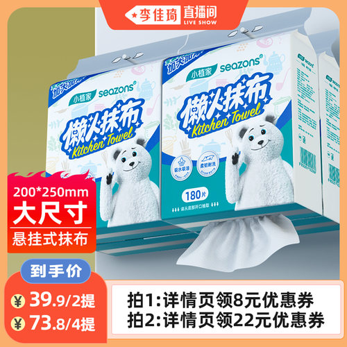 壁挂抽取式懒人抹布小植家
