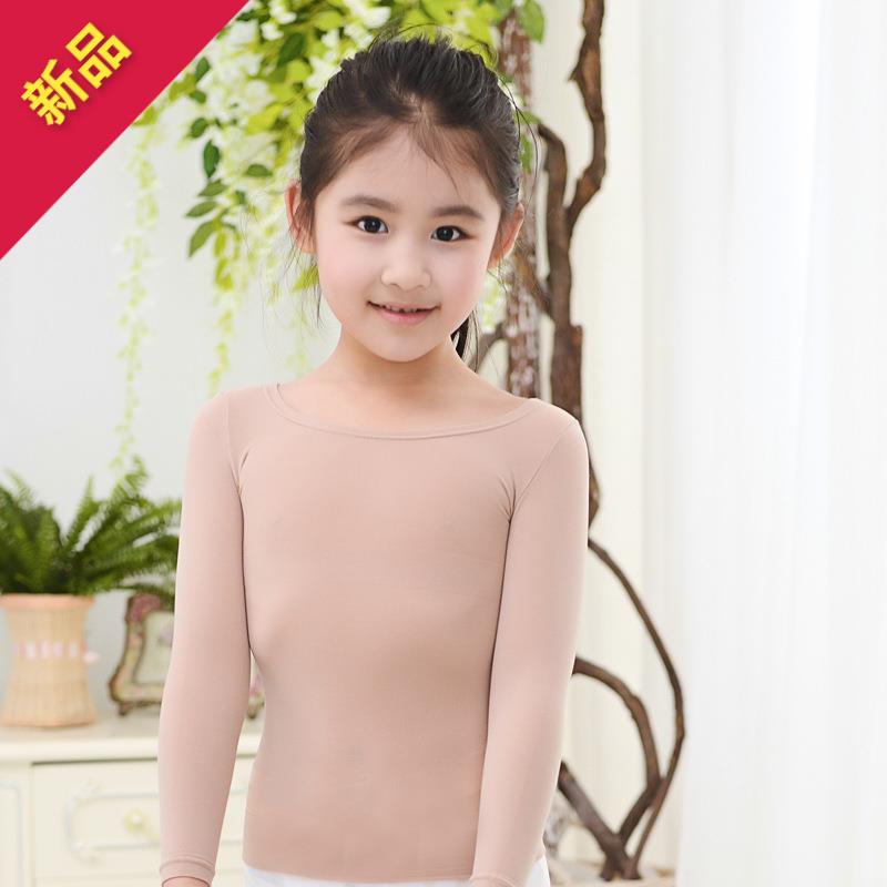 儿童肉色舞蹈衣男女童肤色打底衫