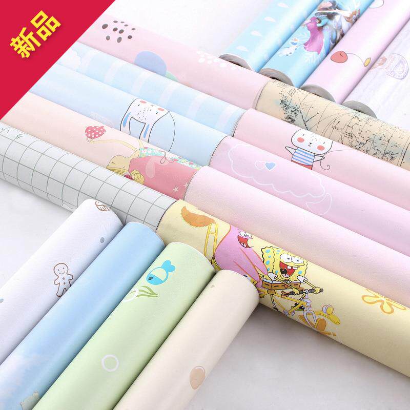 卡通墙纸自粘卧室温馨防水防潮