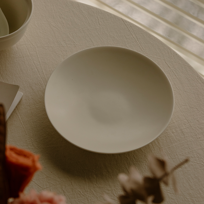 川泽烧2025新款哑光8英寸锅盘