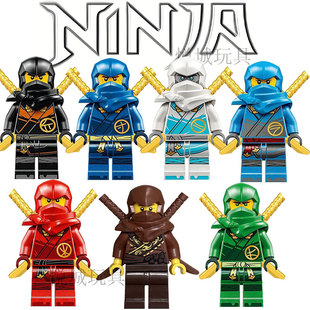 新款幻影忍者达雷斯第17季神龙崛起劳埃德赞凯寇杰妮雅积木人仔男