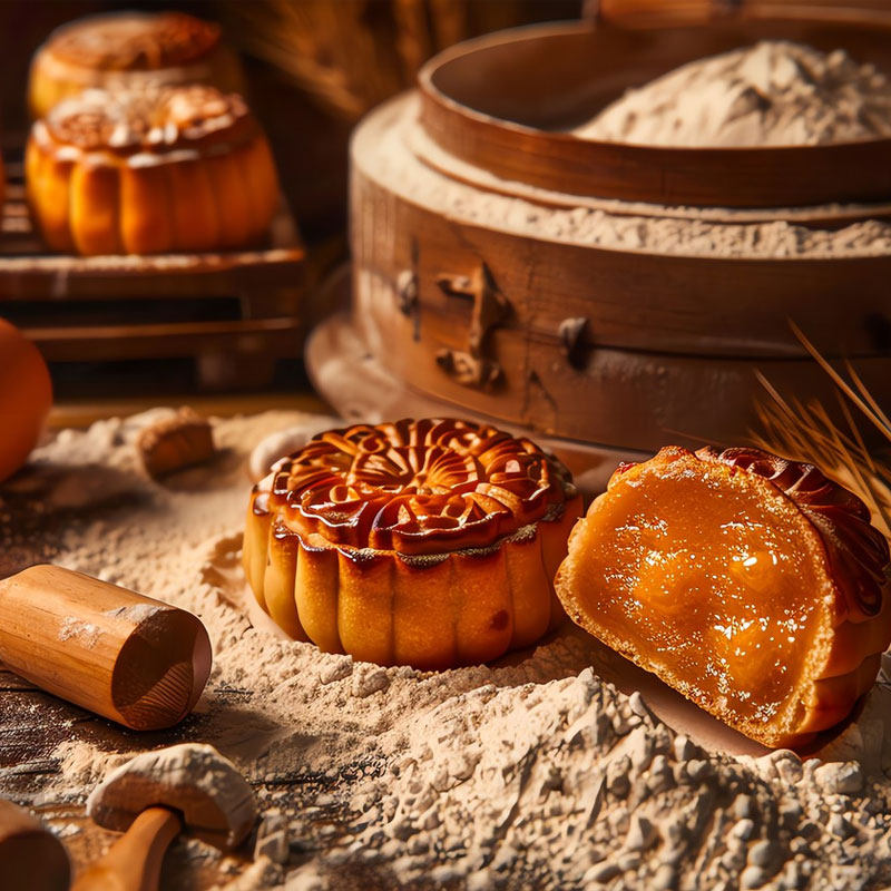 发达面粉50斤熟面粉油茶面原料月饼馅料家用烘焙糕点优质小麦粉