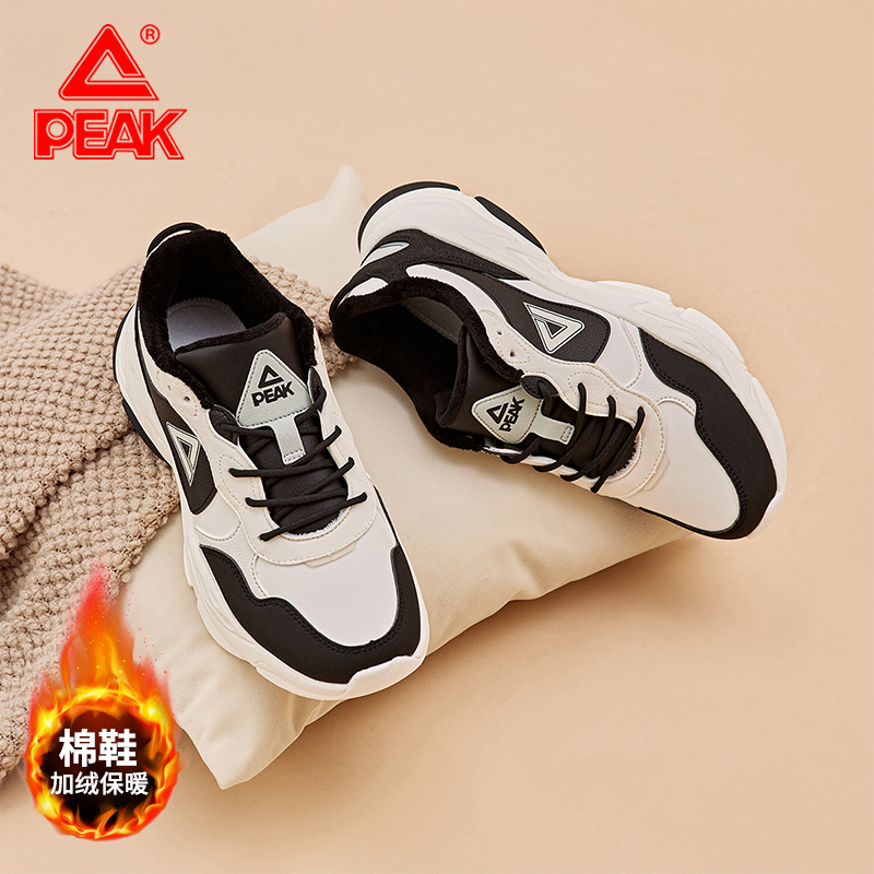 匹克老爹鞋女加绒加厚棉鞋