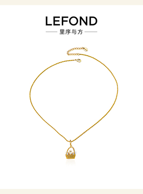 古法立体聚财篮耳环项链套装