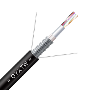 奕绅 GYXTW 光缆4/6/8/12芯光缆线四芯八芯单模光纤室外铠装千兆线缆自承式埋地光缆