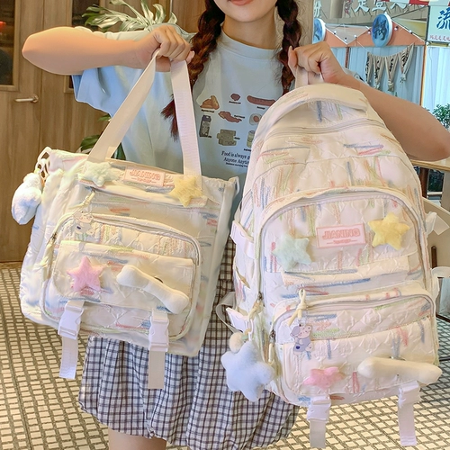 Школьный рюкзак, сумка через плечо для школьников, комплект, для средней школы, подходит для подростков