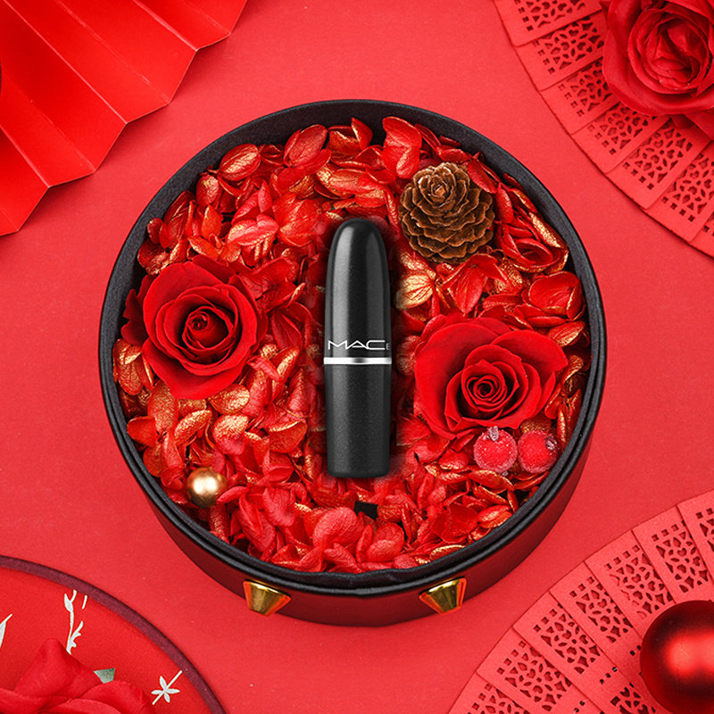 【官方正品】大牌正品macerio口红黑管707情人节礼盒套装送女友