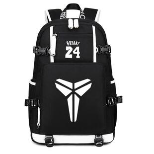 2025纪念科比运动黑曼巴篮球生训练男女书包双肩包初中高中小学生