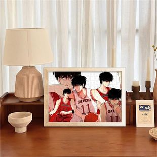 2024流川枫动漫木质拼图灌篮高手周边成人益智解压玩具DIY定制送