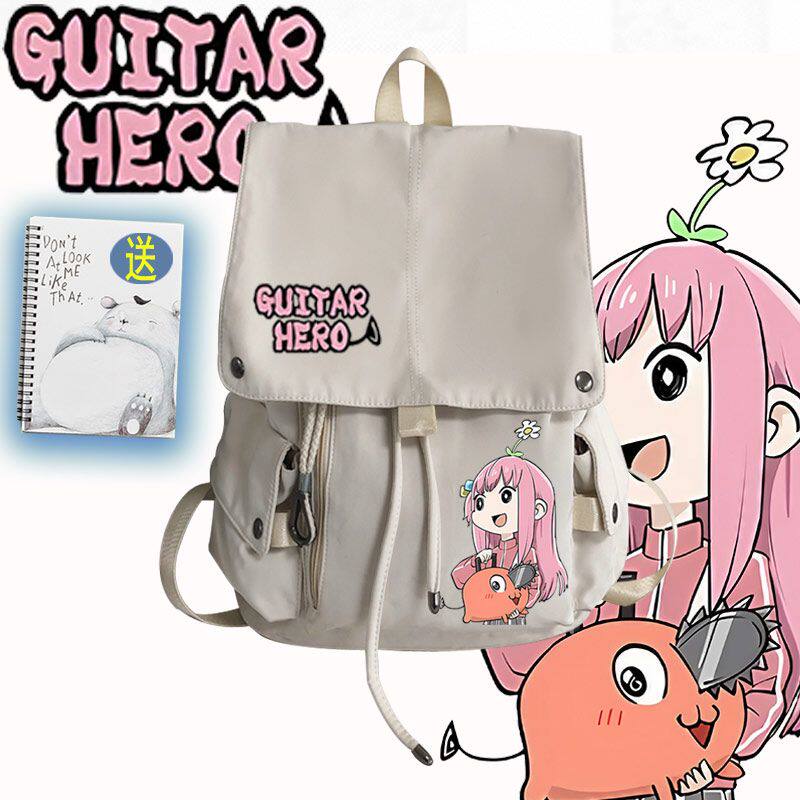 2024孤独摇滚动漫后藤一里联名电锯人啵奇塔周边男女双肩背包休闲