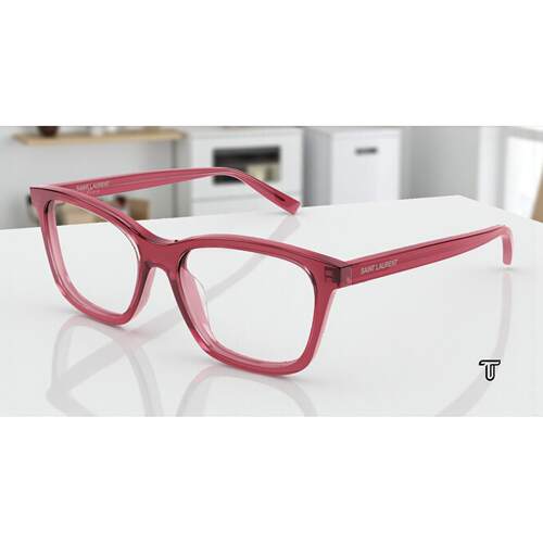 SAINT LAURENT圣罗兰SL 482 004方形方形粉色54 mm女士