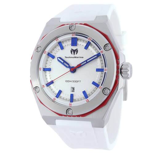 Technomarine TM 416066珊瑚银色表盘45 mm男士手表