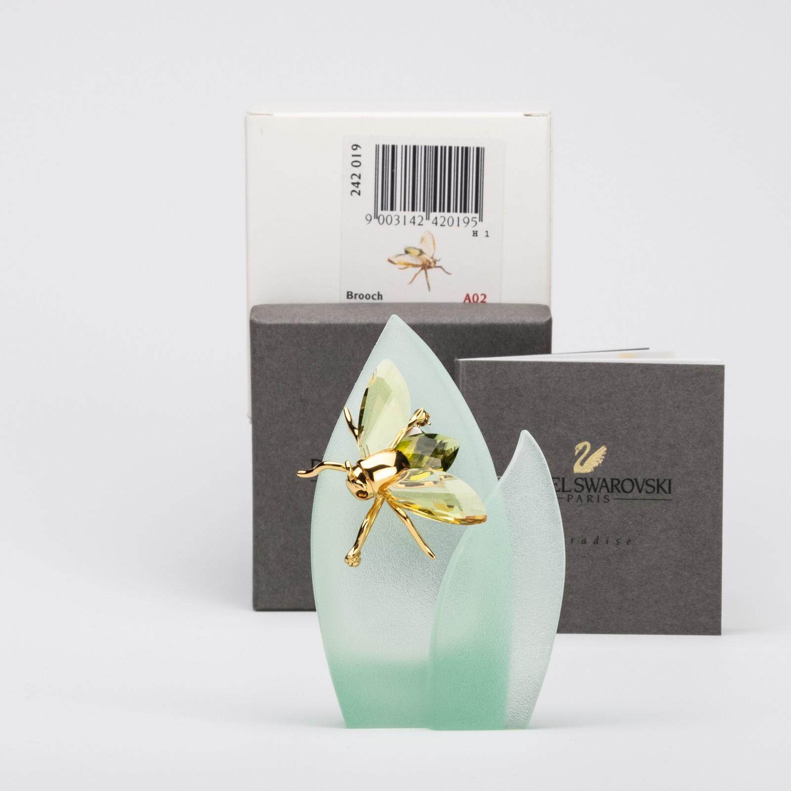 SWAROVSKI施华洛世奇水晶天堂胸针Fly Akima橄榄色小号242019