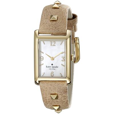 Kate Spade New York女士Cooper Pyramid铆钉皮表带手表1YRU0246
