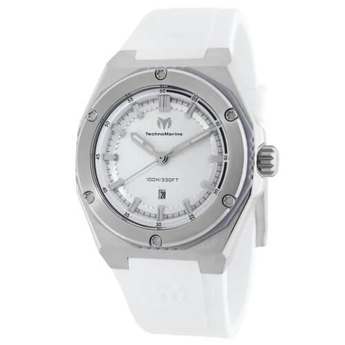 Technomarine TM 416049珊瑚银色表盘36 mm男士手表