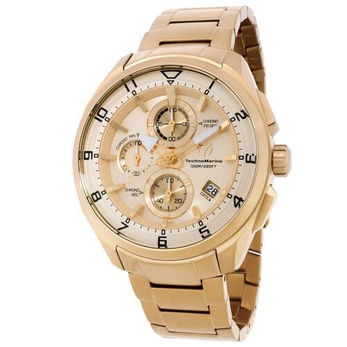 Technomarine TM 318130 Ocean金色表盘44 mm男士手表