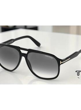 TOMFORD汤姆福特Raoul FT0753 01B闪亮黑色渐变灰62 mm男士