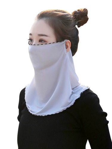 Шелковая вуаль, шарф, шарф-платок, медицинская маска, аксессуар, защита от солнца