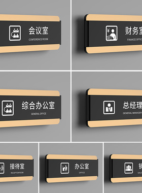 高级感可替换式办公室门牌定制高档总经理室董事长财务销售科室牌亚克力部门标识牌接待会议室标识标牌订制