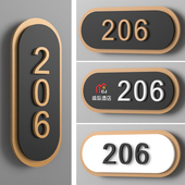 轻奢门牌号码 牌家用入户门号牌定制酒店宾馆公寓房间门牌号亚克力自粘免打孔包厢门牌名称牌出租房入户门号牌