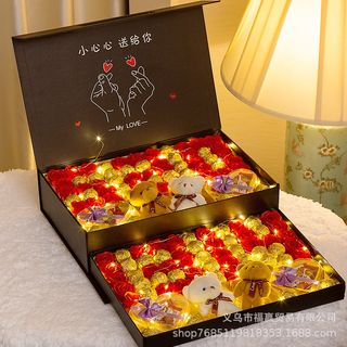 520情人节送女朋友男女生闺蜜生日礼物德芙巧克力礼盒装休闲零食
