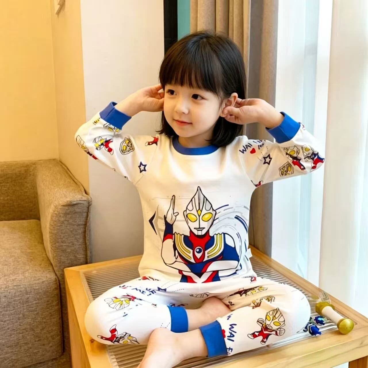 2026新款奥特小女孩秋衣秋裤