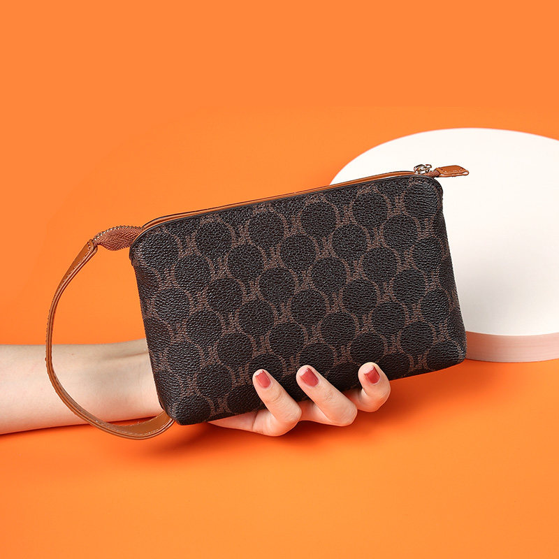 老花手拿包女夏新款手包女小包手拿可放手机小包钥匙包气质手提包