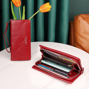 长款女士钱包大容量多功能卡包钱包一体放手机和钥匙的小包手机包