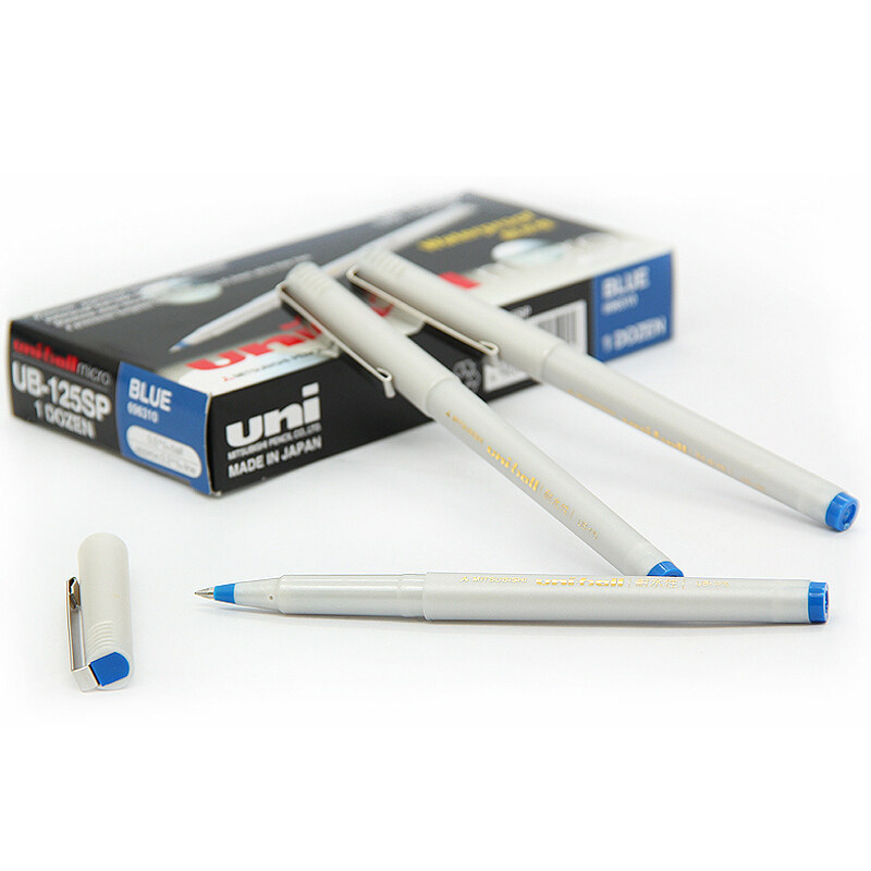 三菱直液式走珠笔UB-125中性笔