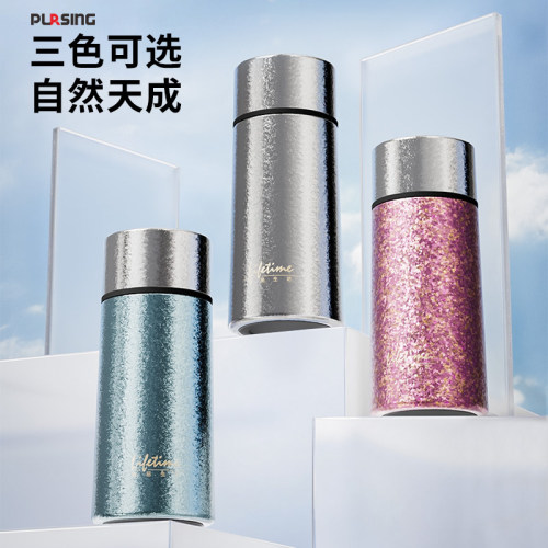 pursing纯钛内胆保温口袋杯燕窝银耳虫草焖泡钛杯真空保温小钛杯