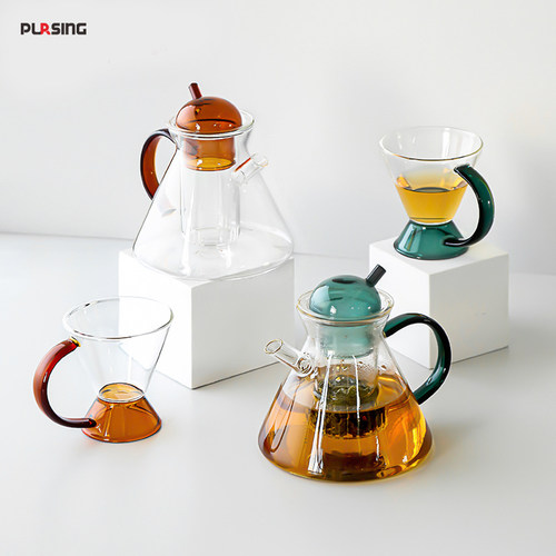 pursing轻奢北欧茶具耐热玻璃蜡烛煮英式下午茶壶水果花茶壶套装