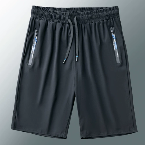 Шелковые летние тонкие шорты, спортивные быстросохнущие дышащие штаны для отдыха для спортзала, оверсайз, для бега