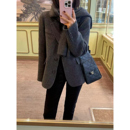西装 2025秋冬小个子新款 呢子大衣潮 毛呢外套女韩版 高级感灰色短款