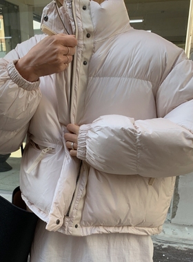 小个子韩版面包服2025冬季短款羽绒服女加厚宽松