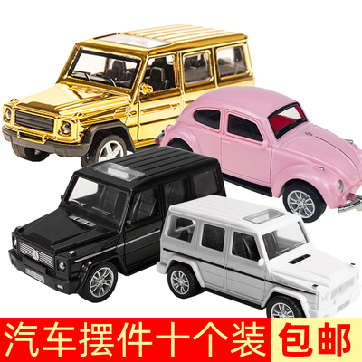 装饰摆件汽车蛋糕合金越野车