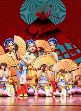 粉墨花旦演出服儿童俏花旦舞蹈服戏曲古典舞粉墨登场梨花颂表演服