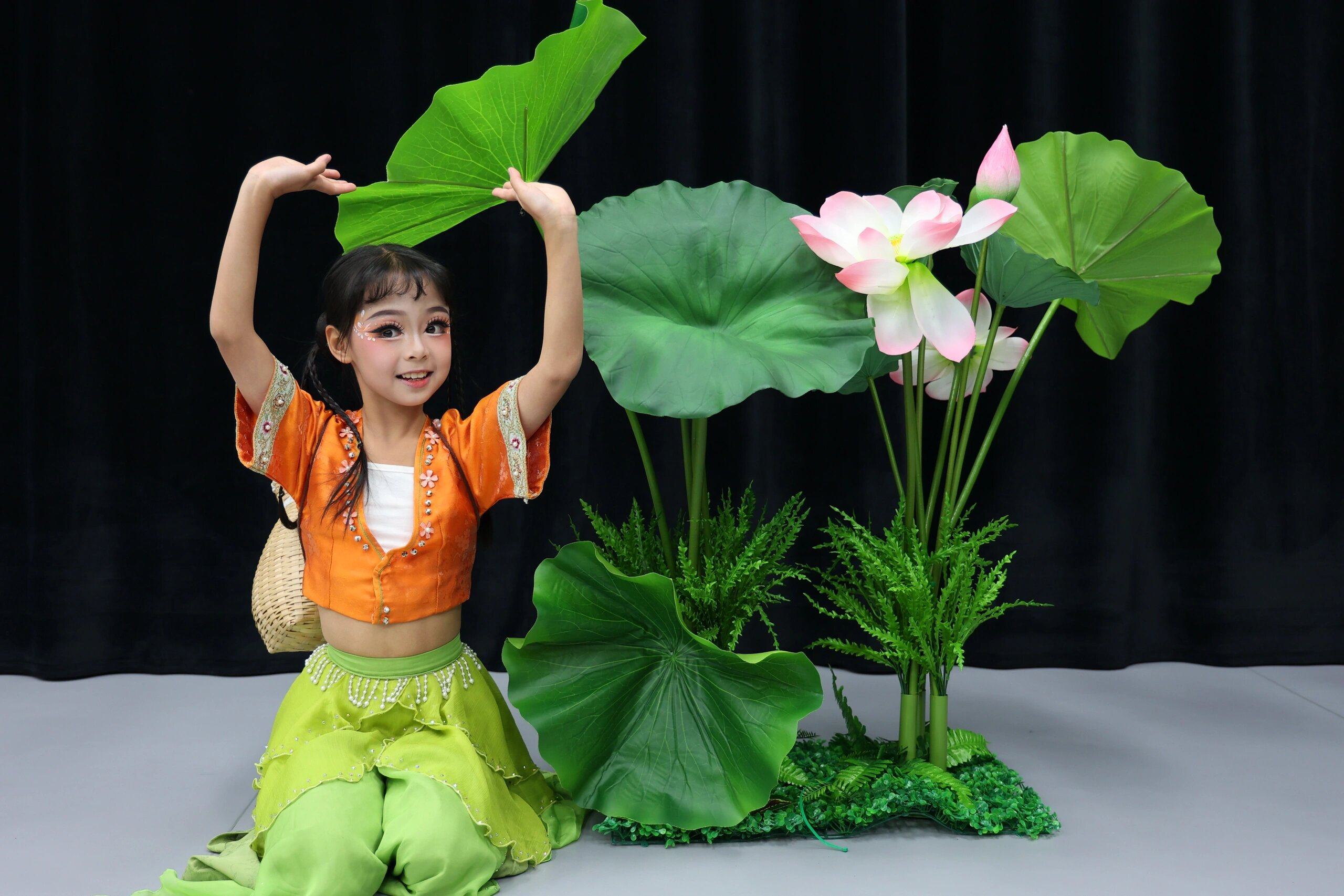 云川之舞金奖剧目初夏舞蹈服儿童古典舞演出服国风民族服背篓道具