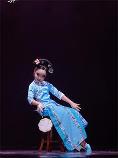 小兰花奖俏灵儿演出服儿童舞蹈服还珠格格服清朝满族服饰宫廷旗服