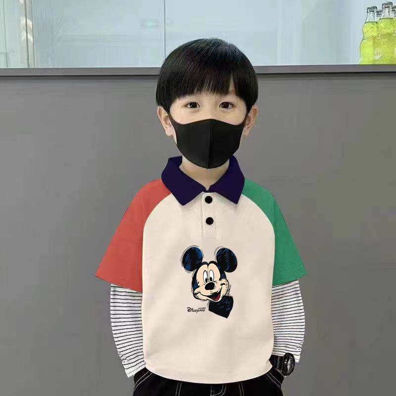 纯棉男童拼色POLO衫长袖T恤春秋季新款儿童宝宝休闲百搭打底上衣,童装/婴儿装/亲子装,儿童POLO衫,淘宝优惠券,粉丝福利购,淘宝优惠卷