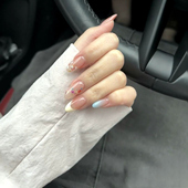 新款 踏青小花美甲贴韩系小清新少女心显白ins纯欲莫奈法式 穿戴甲