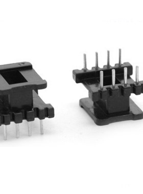 EE14铁氧体PC40磁芯电木骨架立式4+4针排距10mm高频变压器电源