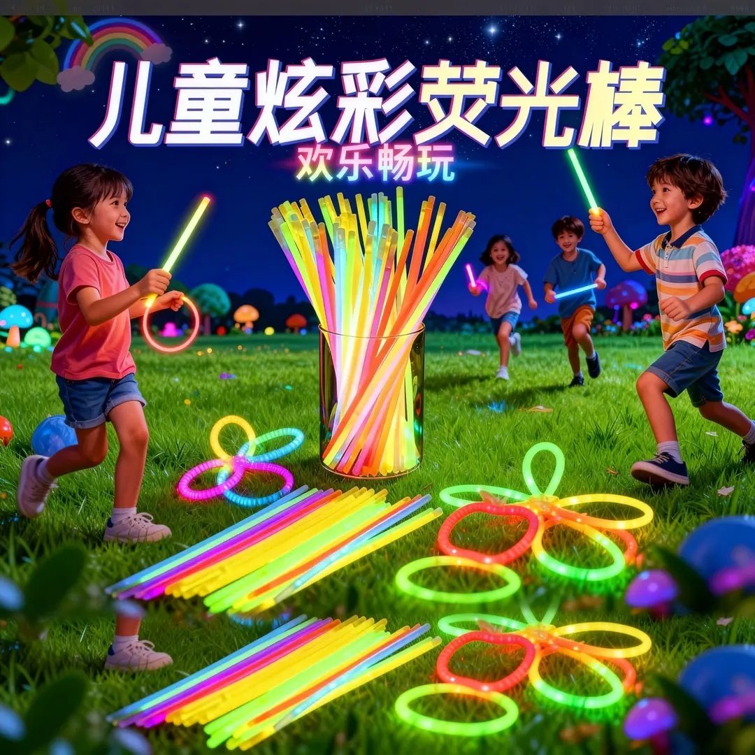 炫彩荧光棒玩具发光棒应援演唱会户外舞蹈道具生日