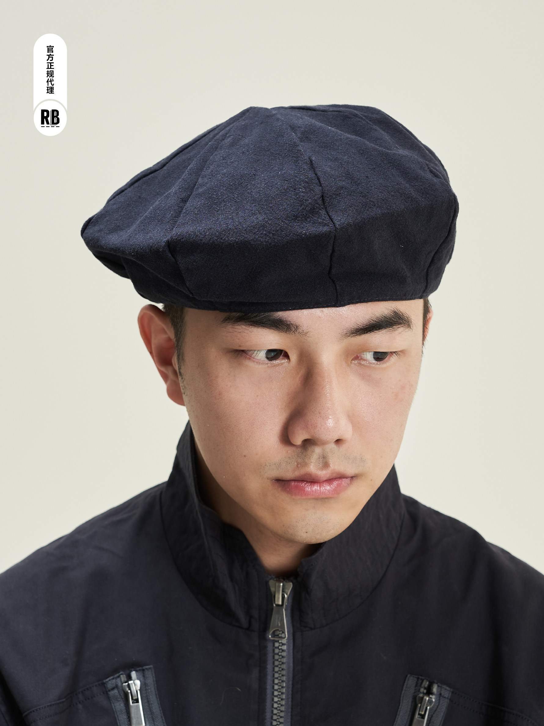 Blue Beret Hat: Rb House Label Radiance-Blue Wool - Taobao product photo 4