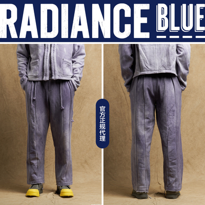 INSULAiRE植物染拼接卫裤