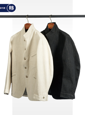 MOTIV/MotivMfg 新品Peak Lapel丹宁尖驳领休闲夹克RADIANCE-Blue