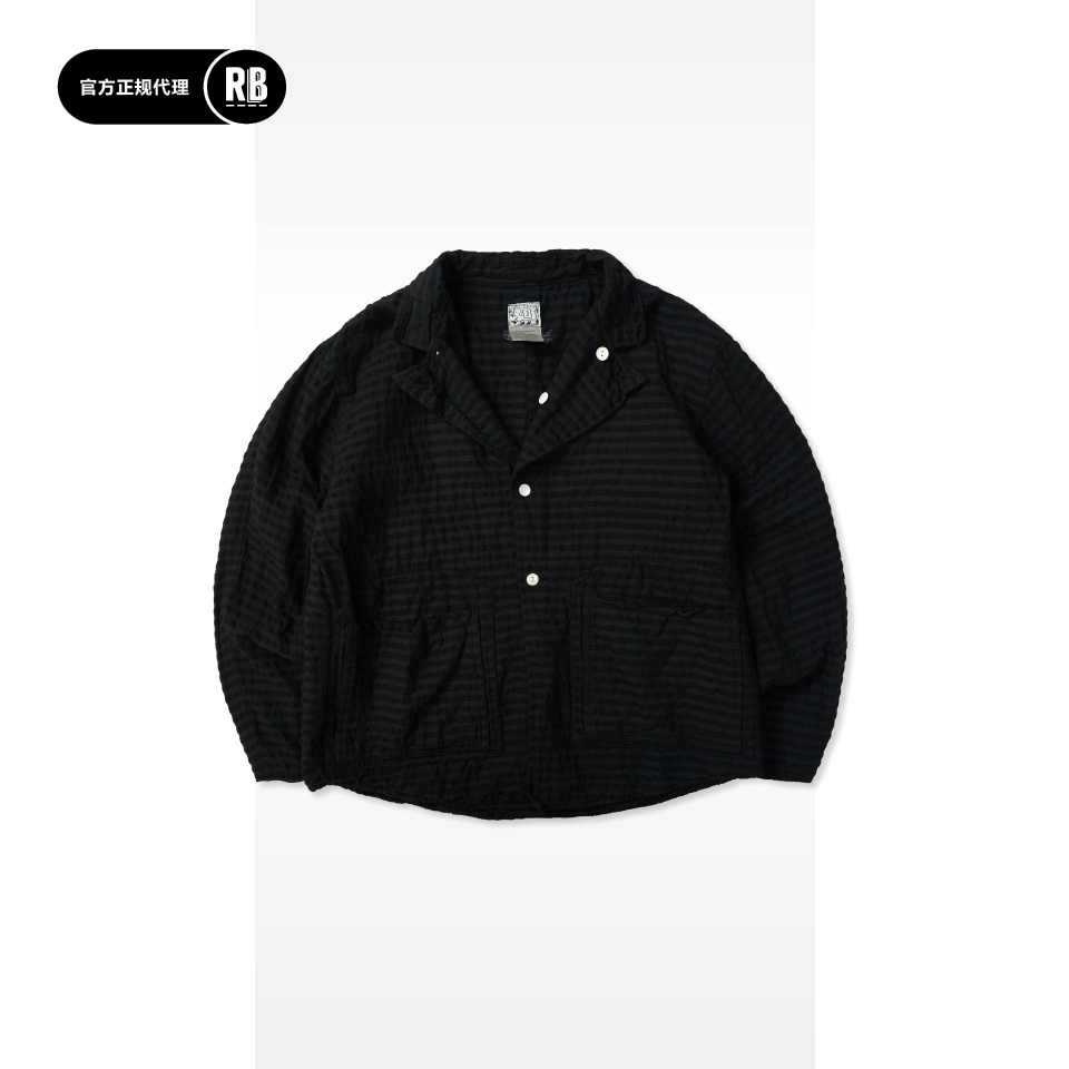 TENDER 秋冬新品毛棉泡泡纱蝴蝶型夹克男RADIANCE-Blue