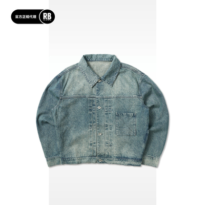 NOSALIGIA 新品汉麻棉一代丹宁夹克男RADIANCE-Blue